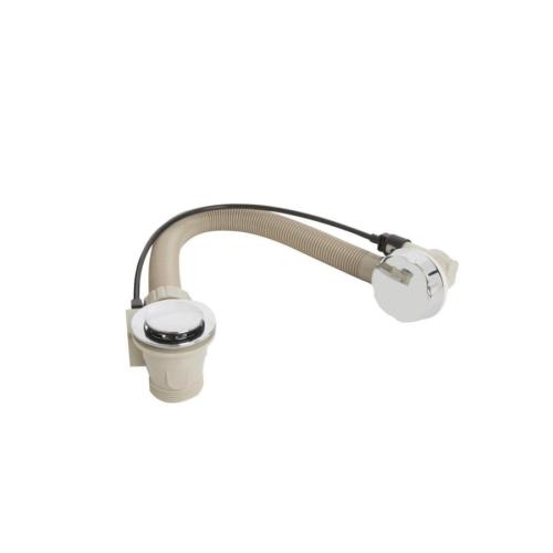 Bristan Luxury Pop-Up Bath Waste with Brass Plug and Handle Chrome Plated W BATH06 C