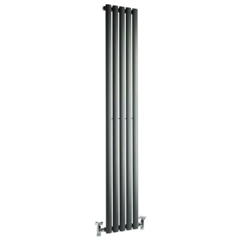 DQ Heating Cove Single Vertical 1800mm x 531mm Anthracite 3941BTU COVE180/9-A