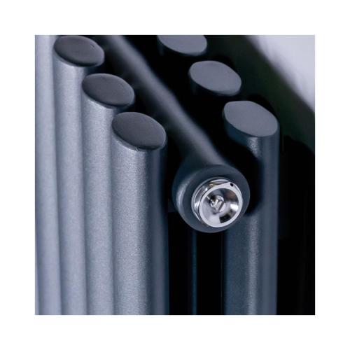 DQ Heating Cove Double Horizontal 550mm x 1180mm Anthracite 4265BTU COVE550/20D-A