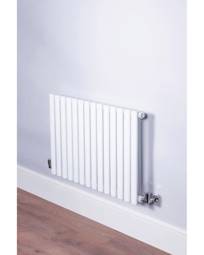 DQ Heating Cove Single Horizontal 550mm x 1412mm White 3495BTU COVE 550/24-W