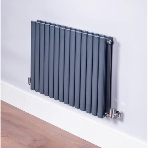 DQ Heating Cove Double Horizontal 550mm x 1412mm Anthracite 6653BTU COVE 550/24D-A
