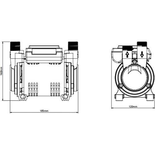 Salamander CT55 XTRA Positive Head Single Shower Pump 1.5 Bar