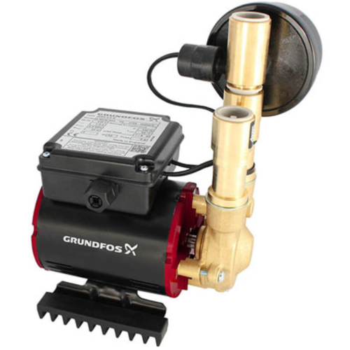 Grundfos Amazon SSN-3.0 Bar Universal Head Single Impeller Shower Pump 96787512