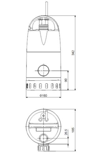 Grundfos Unilift CC9 - M1 220-240/50 Submersible Drainage Pump 96280981