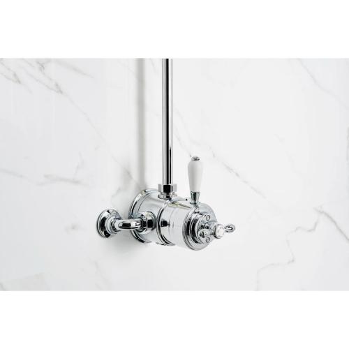 Aqualisa Exposed Thermostatic Victorian Shower Valve Mixer Aquatique Thermo Chrome 500.10.01
