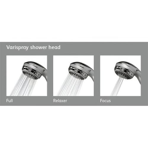Aqualisa Fixed shower head kits Varispray White 99.50.20