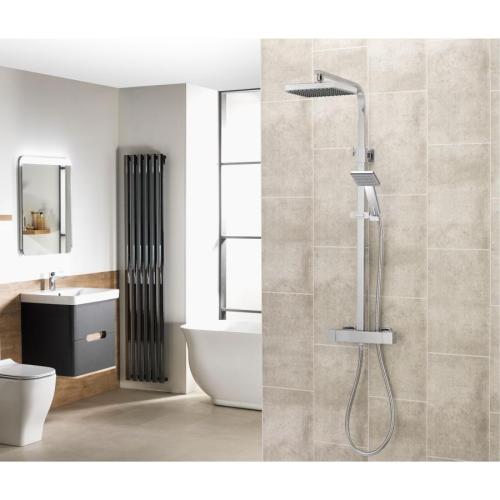 Aqualisa AQ SQ Cool Touch Square Shower Column AQSQBAR2