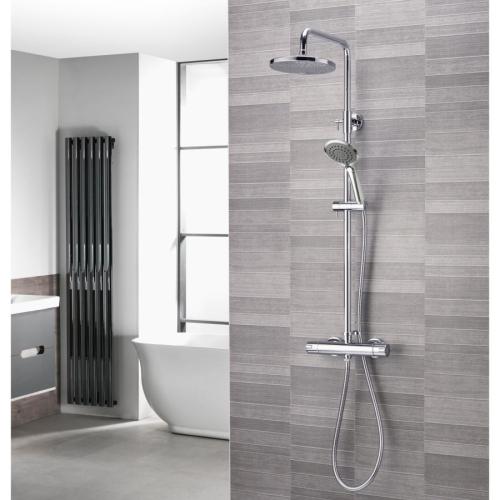 Aqualisa AQ Cool Touch Thermostatic Round Shower Column AQ150BAR2