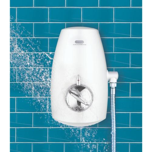 Aqualisa Aquastream Thermo Power Shower - White/ Chrome 813.40.21