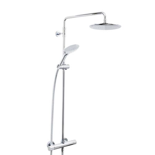 Bristan Carre Exposed Fixed Head Bar Shower with Diverter & Kit CR SHXDIVFF C