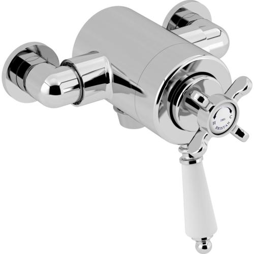 Bristan 1901 Exposed Dual Control Thermostatic Shower Valve Chrome N2 CSHXVO C