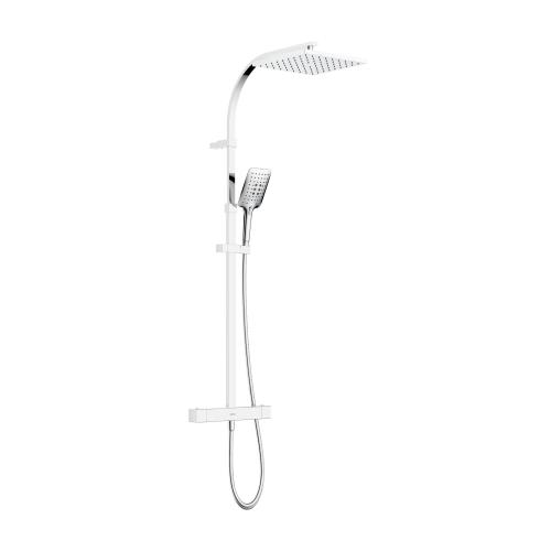 Bristan Quadrato Exposed Bar Shower with Diverter and Kit QD SHXDIVCTFF C