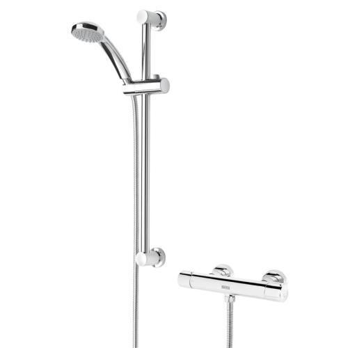 Bristan Frenzy Thermostatic Bar Valve with Fix Kit Cool Touch FZ SHXMMCTFF C