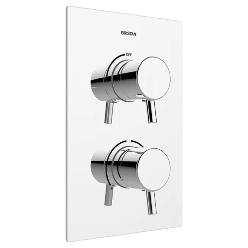 Bristan Prism Recessed Thermostatic Dual Control Shower Valve Chrome PM2 SHCVO C