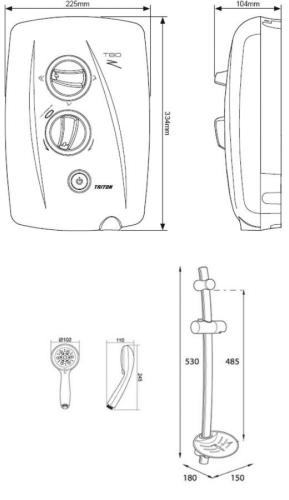 Triton T80Z SP8008ZFF 8.5Kw Fast Fit Electric Shower