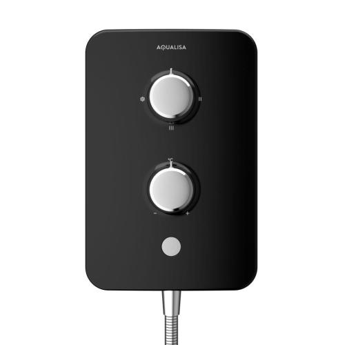 Aqualisa E2 Electric Shower with 3 Mode Handset 9.5kW in Black E2B95