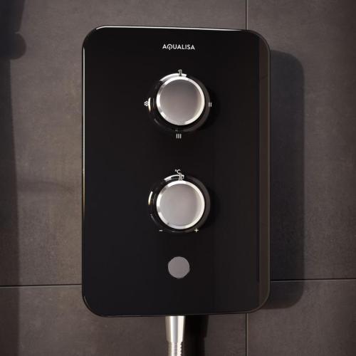 Aqualisa E2 Electric Shower with 3 Mode Handset 9.5kW in Black E2B95