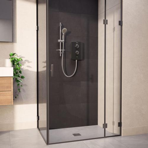 Aqualisa E2 Electric Shower with 3 Mode Handset 8.5kW Multifit in Grey E2G85