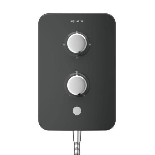 Aqualisa E2 Electric Shower with 3 Mode Handset 9.5kW Multifit in Grey E2G95