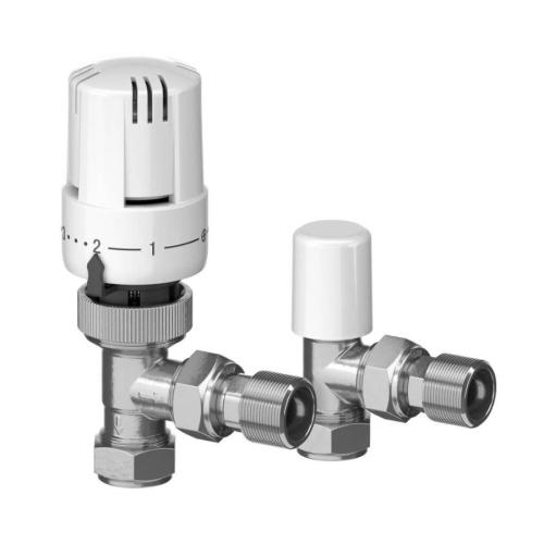 EPH Controls Angled Trv & Lockshield Pack 15mm EMTRV15