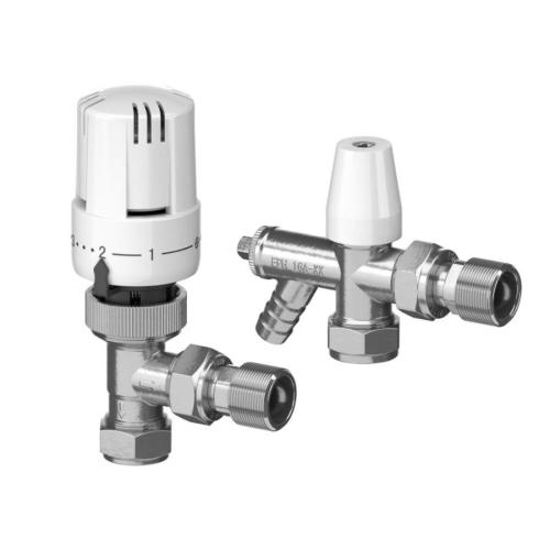 EPH Controls Angled Trv & Drainoff Lockshield Pack 15mm EMTRV15DOV