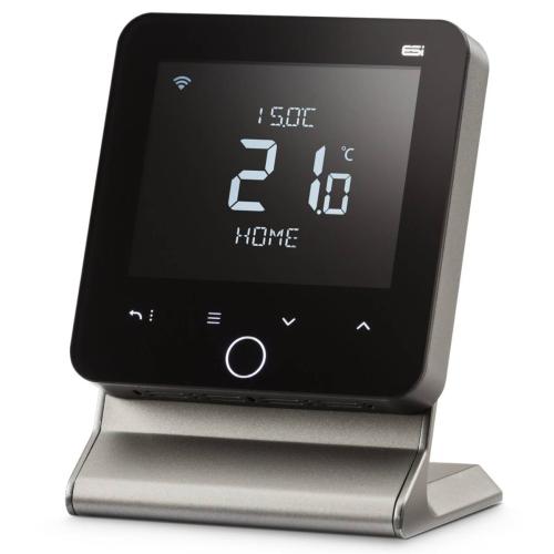 ESi Controls Stratus 6 Series Programmable Thermostat Wifi on Stand Grey (Battery) ESRTP6B-G