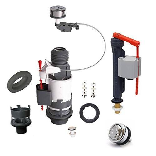 Wirquin Pro Jollyflush Universal Brass Bagged Kit Dual Flush Cistern Valve 10120677