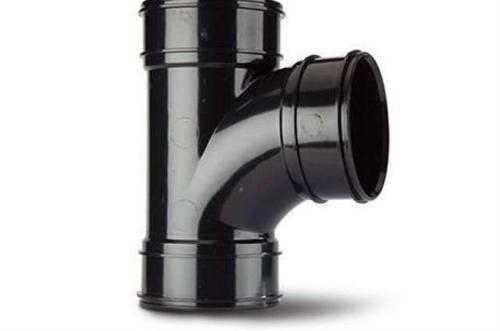 Polypipe Single Branch 4in/110mm. 92?? Short Branch. (Triple Socket) SWT29B