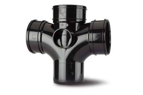 Polypipe Double Branch 4in/110mm. 92?? (Triple Socket/Spigot) SWU423B