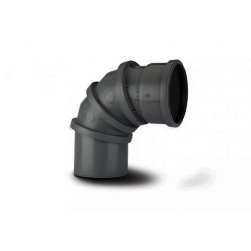 Polypipe Adjustable Bend (Ring Seal/Spigot) 4in/110mm. 0-90? Polypropylene SAB90B