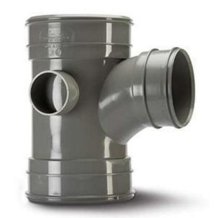 Polypipe SWT94SG Unequal Single Branch 6in/160mm 92?? (160 X 160 X 110mm) Triple Socket