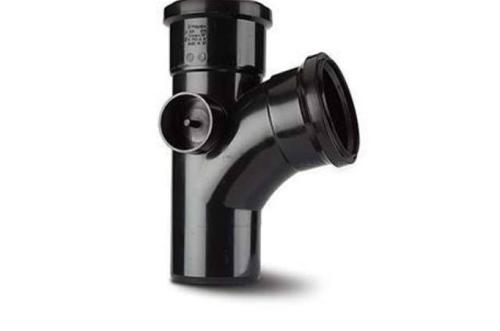 Polypipe Single Branch 4in/110mm. 104? Equal ST402B