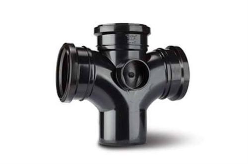 Polypipe Double Branch 4in/110mm. 92?? (Only Use In Vertical Position) SU420B