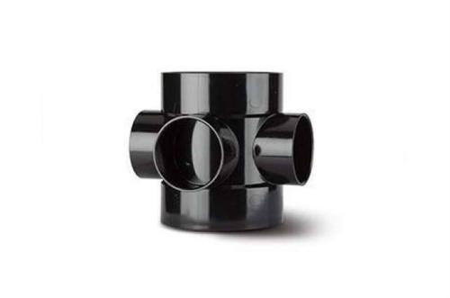 Polypipe Short Boss Pipe 4in/110mm. Double Solvent Socket Requires Boss Adaptor SE60B