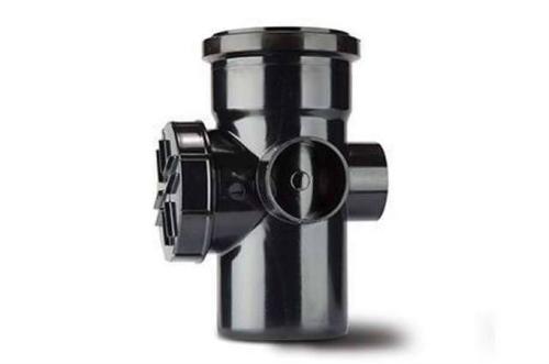 Polypipe Access Pipe 4in/110mm. 2 Boss (Single Socket) SA43B