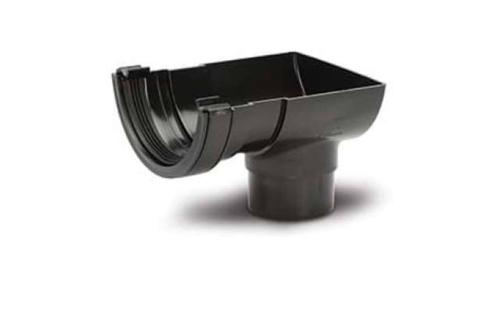 Polypipe Short Stop End Outlet to 68mm Round Downpipe RR106B