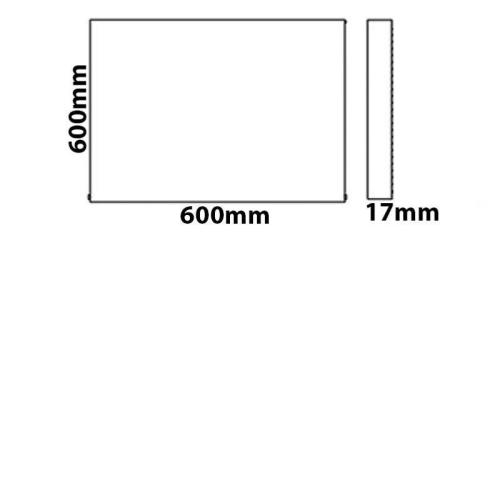 Trianco Aztec Infrared Powder Coated Heating Panel 600mm x 600mm White FG45500TCW