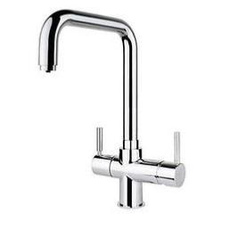 InSinkErator Turino 3N1 U Shape Instant Hot Water Tap with Tank and Filter Chrome 45154 + 44983