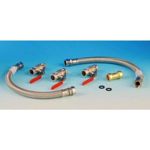 Calmag 22mm Stainless Steel Installation Kit for Water Softeners WS-HFK