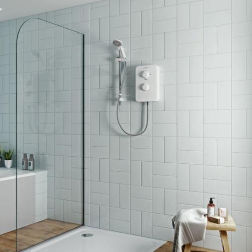 Gainsborough Slim Mono Electric Shower White 9.5kw GSM95