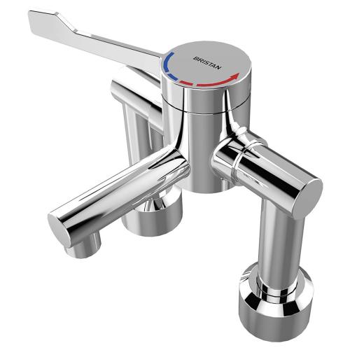 Bristan Single Control Hospital Deck Mounted Basin Mixer H64DMT2
