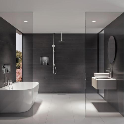 Aqualisa iSystem Smart Divert Exposed Shower with Adjustable and Ceiling Fix Heads - HP/Combi