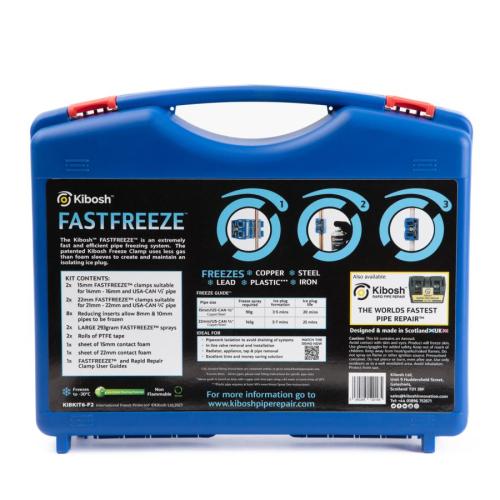 Kibosh Professional FASTFREEZE Pipe Freezing Kit with Carry Case KIBKIT6-F2