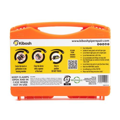 Kibosh Rapid Pipe and Leak Repair Kit PLUS+ KIBKITO-R2