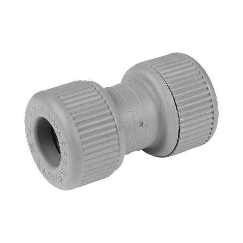 Davant Grey Straight Coupler 15mm KPSC15