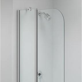 Merlyn 2 Panel Folding Curved Bathscreen 900 x 1500mm MB3A