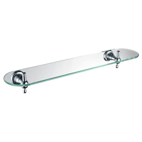 Bristan 1901 Glass Shelf Brass Chrome Plated N2 SHELF C