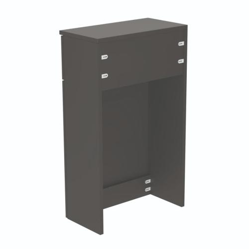 Newland 500mm WC Unit Including Worktop (No Cistern) Midnight Mist
