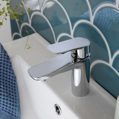 Vado Photon Mono Basin Mixer+ Universal Waste with Ecoturn Technology PHO-100FW/CC-CP
