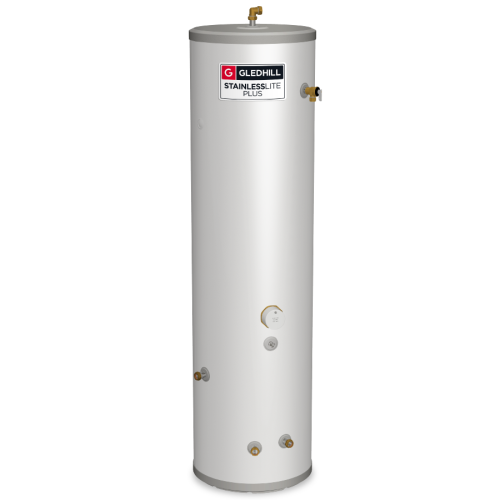 Gledhill StainlessLite Plus Indirect Unvented 120L Slim Cylinder PLUIN120SL